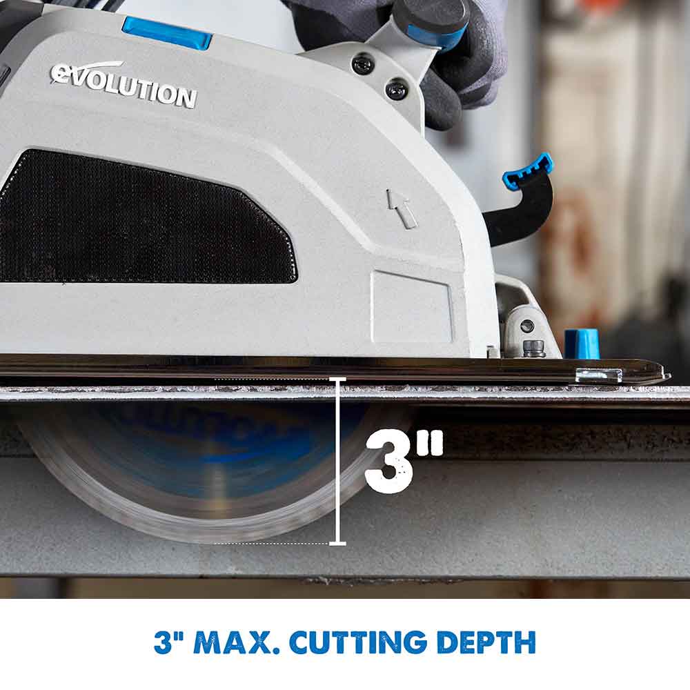 Evolution S210CCS Metal Cutting Circular Saw w/ 8-1/4 In. Mild Steel Cutting Blade & Chip Collection